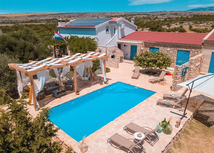 Secluded House With A Swimming Pool Kosljun, Pag - 22238 Vikendica Kosljun